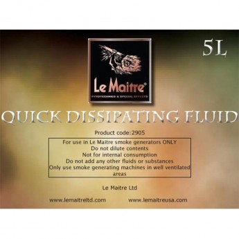Жидкость для машин спецэффектов LE MAITRE QUICK DISSIPATING FLUID, 5Л 52568